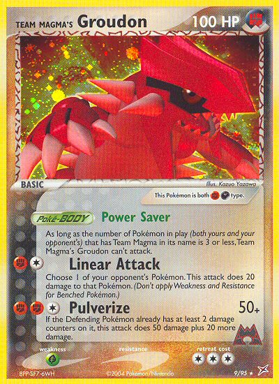 Team Magma's Groudon 09/95 NonHolo