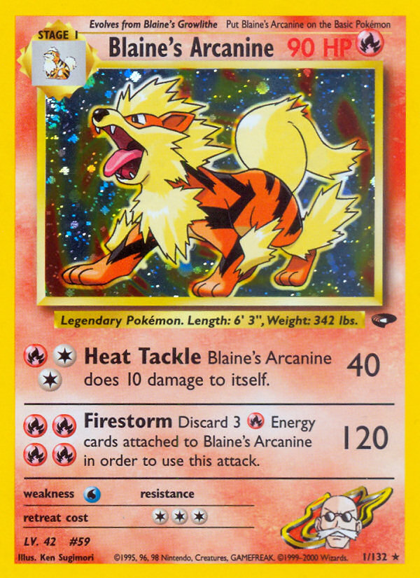Blaine's Arcanine 1/132
